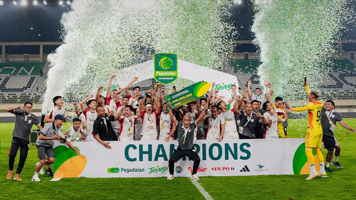 Garudayaksa FC raih gelar juara Liga 2 usai kalahkan PSS lewat adu pinalti. (Instagram/garudayaksafc.official)