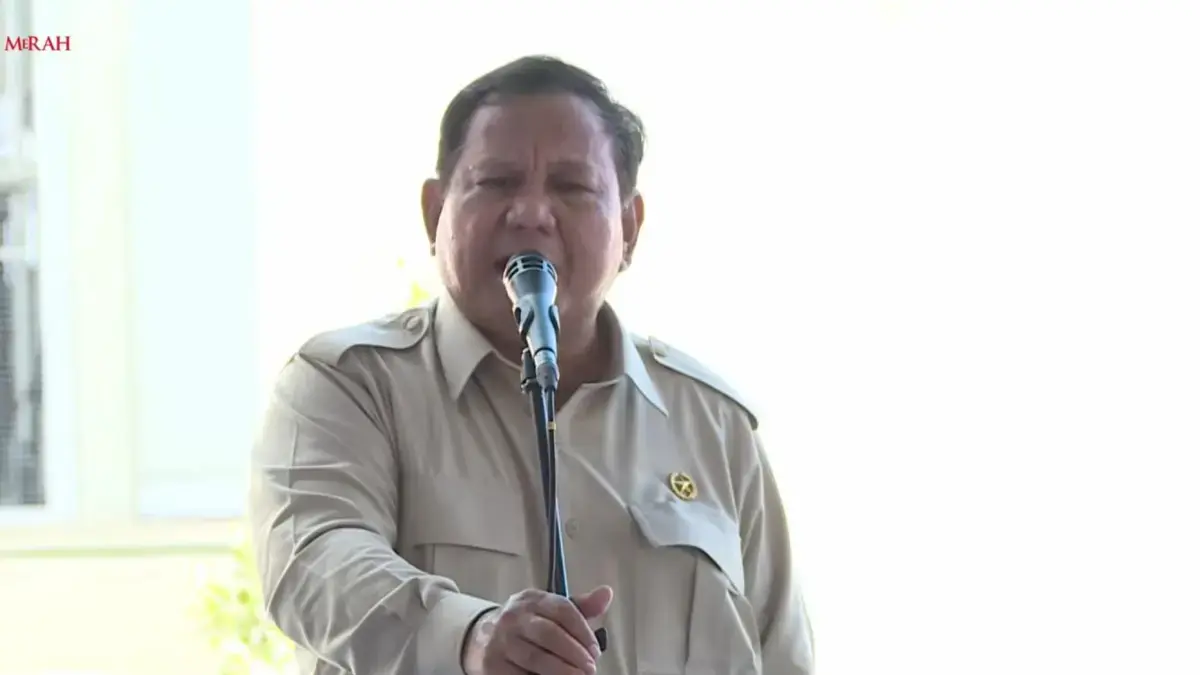 Presiden Prabowo Subianto. (YouTube/Sekretariat Presiden)