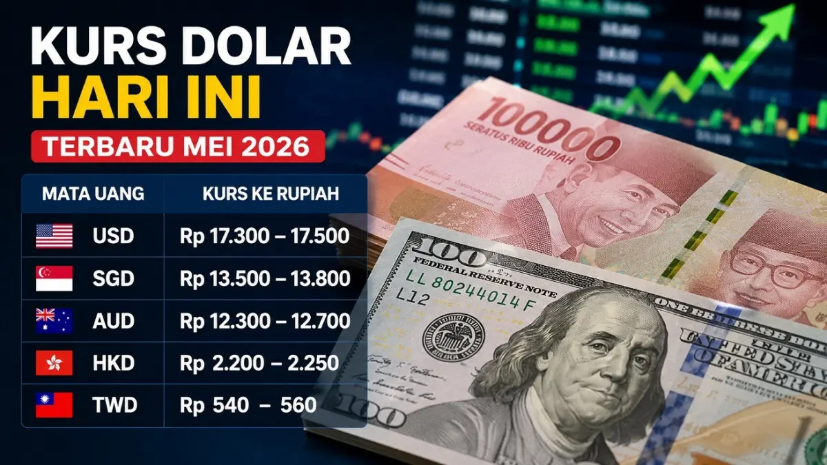 Nilai tukar dolar hari ini, Senin 11 Mei 2026. (FOTO: Radar Situbondo)