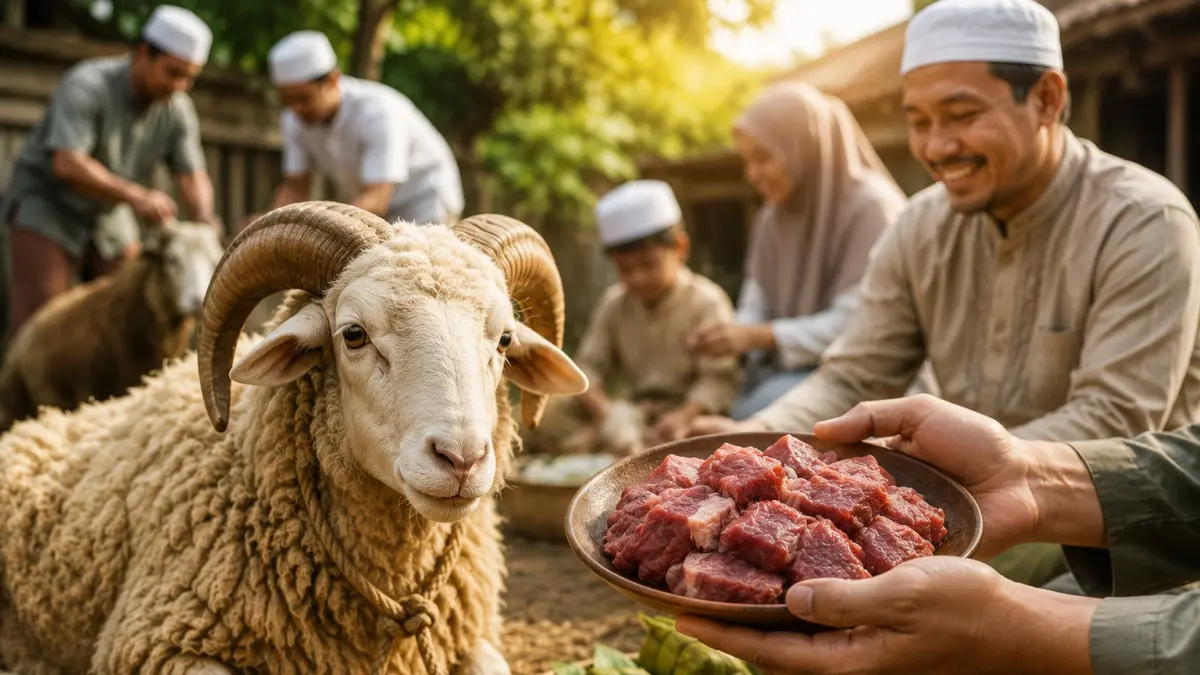 Hukum memakan daging kurban sendiri. (FOTO: Ilustrasi/ Radar Situbondo)