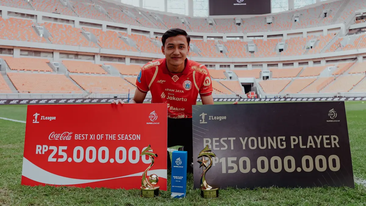 Dony Tri Pamungkas sabet penghargaan pemain termuda terbaik Super League 2025/2026. (Instagram/persija)