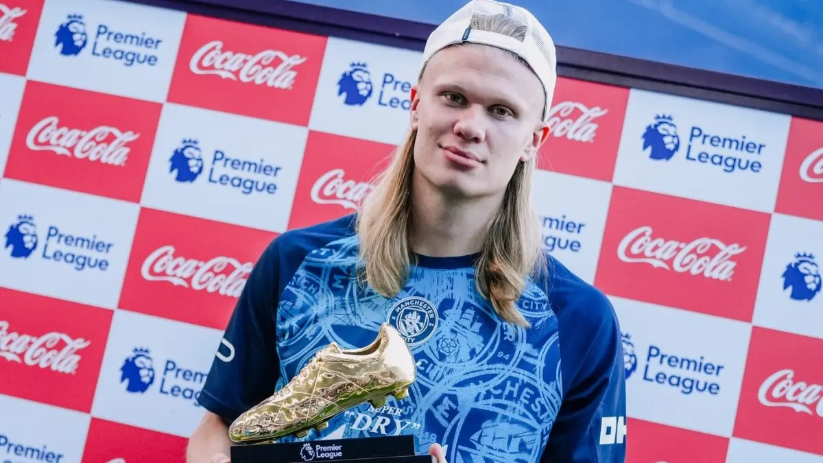 Erling Haaland raih sepatu emas di musim 2025/2026 Premier League. (Instagram/mancity)