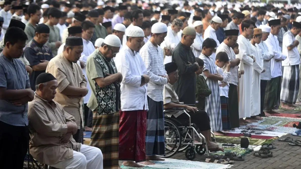 Ilustrasi shalat Idul Adha. (ANTARA)