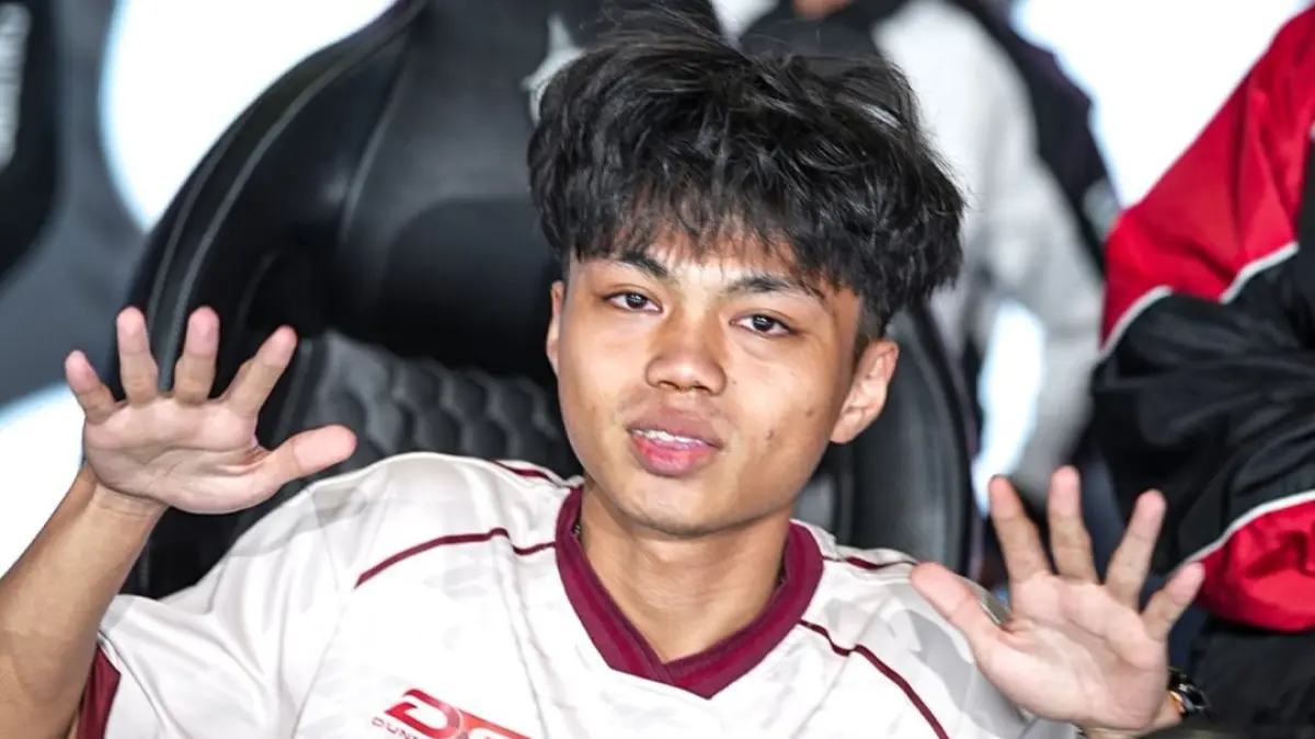 Selebrasi Geek Nazara usai berhasil menjadi tim terakhir yang lolos babak Playoff MPL ID S17. (instagram/mpl.id.official)
