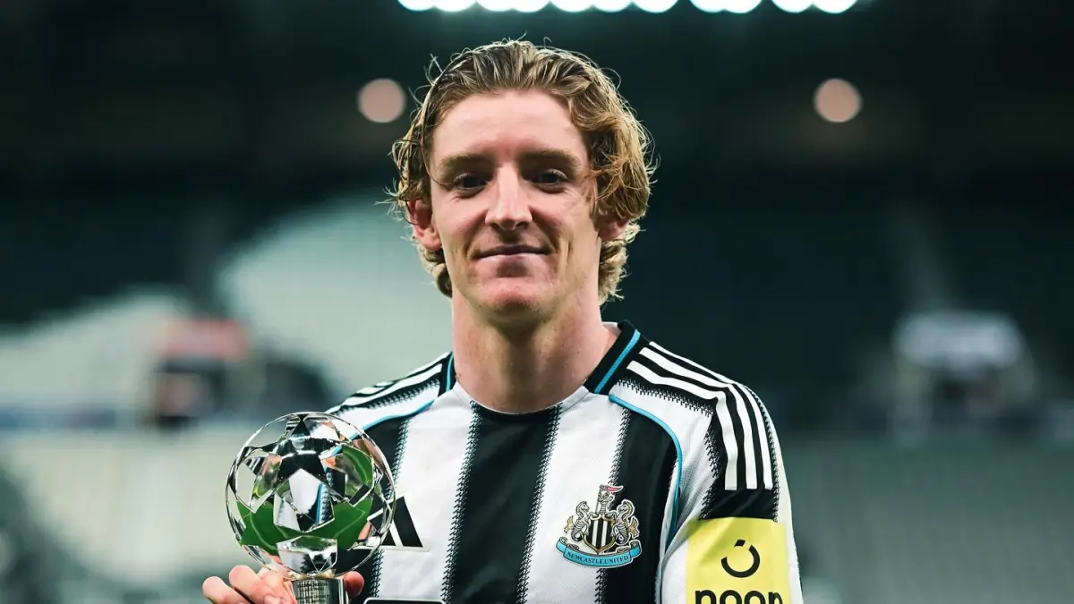 Winger Newcastle, Anthony Gordon. (Instagram/anthonygordon)