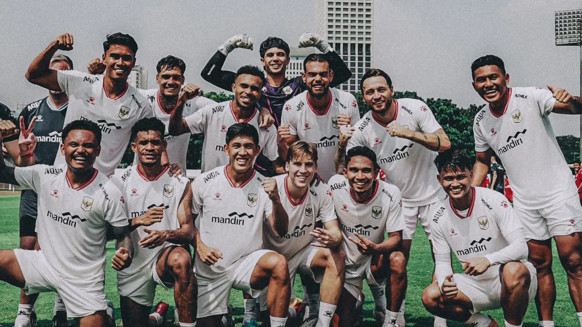 Luke Vickery dalam TC timnas Indonesia. (Instagram/marcklok)