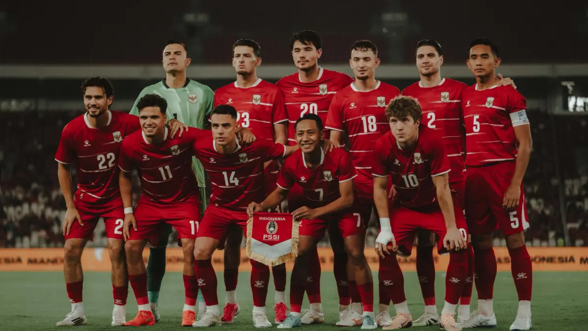 Line up timnas Indonesia saat menghadapi Oman. (Instagram/joeypelupessy)