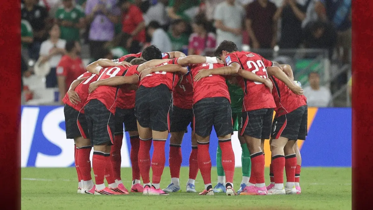 Timnas Korea Selatan saat menghadapi Afrika Selatan di Piala Dunia 2026. (Instagram/thekfa)
