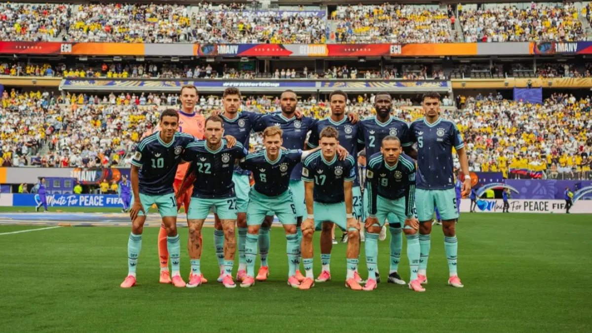 Line up timnas Jerman saat mengghadapi Ekuador di Piala Dunia 2026. (Instagram/germanfootball_dfb)
