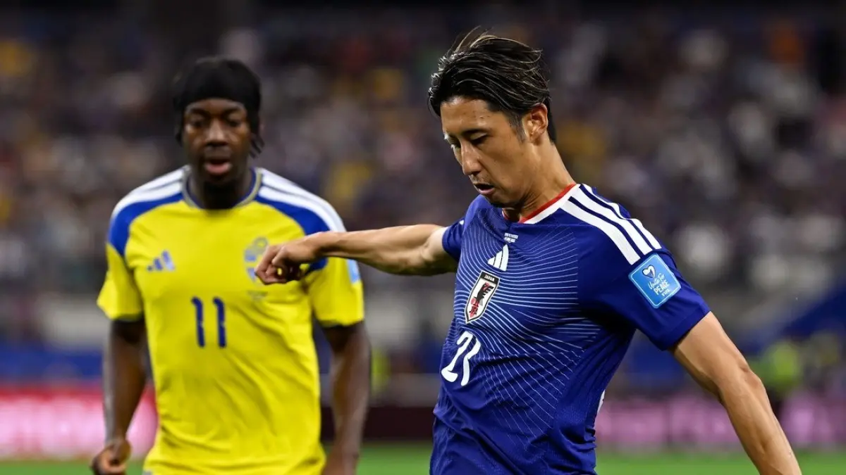 Timnas Jepang saat menghadapi Swedia di Piala Dunia 2026. (Instagram/fifaworldcup)