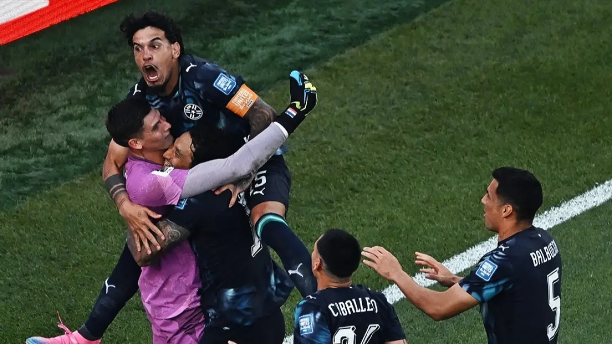 Selebrasi pemain Paraguay usai menang melawan Jerman di babak 32 besar Piala Dunia 2026. (Instagram/fifaworldcup)