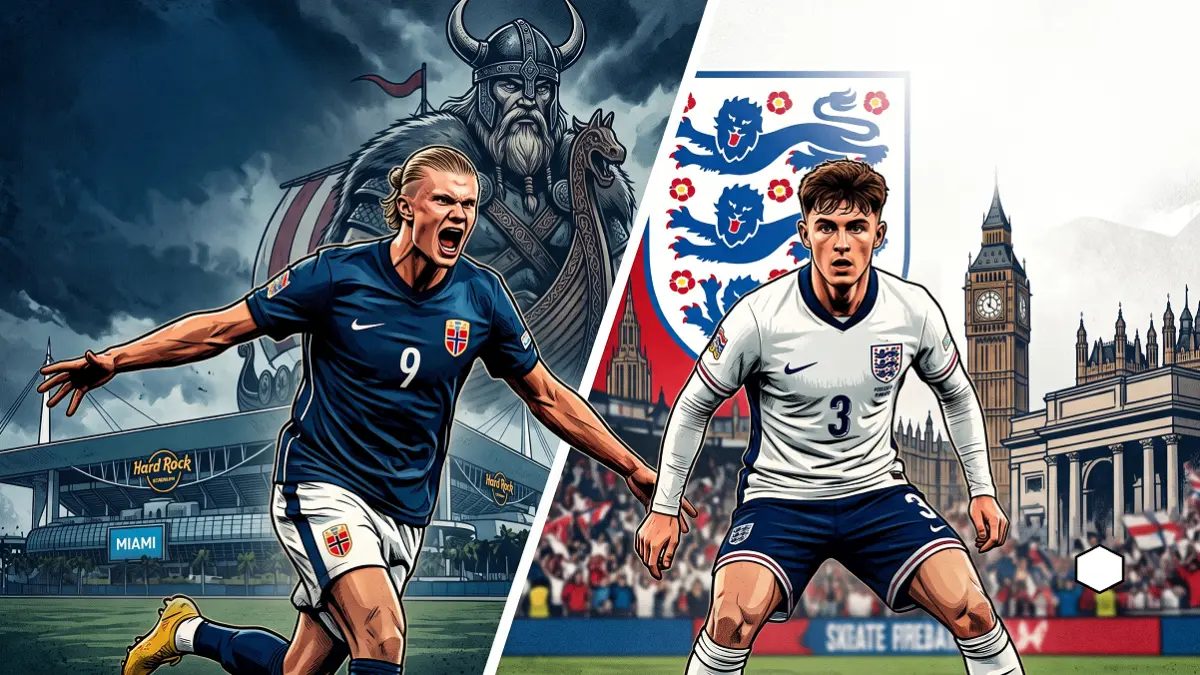 Mind games Norwegia vs Inggirs jelang laga Piala Dunia 2026. (Ilustrasi)