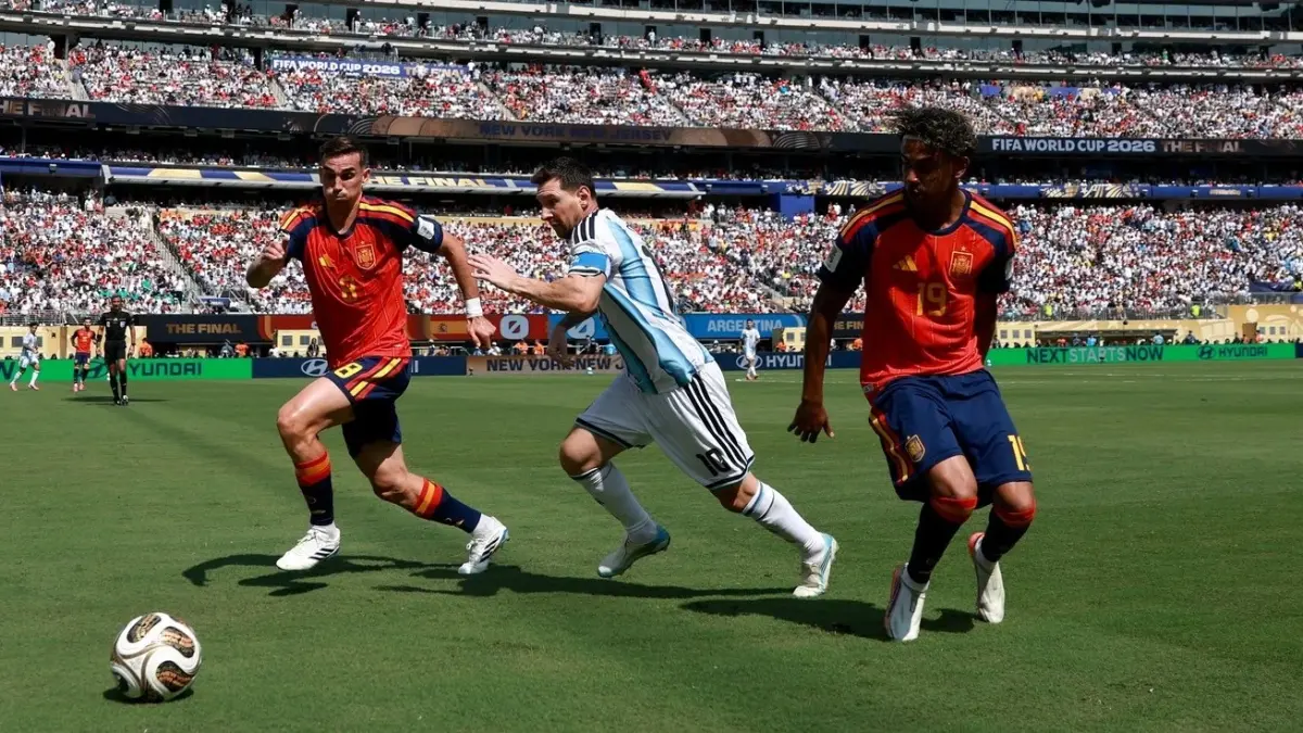 Lionel Messi saat bermain di final Piala Dunia 2026. (Instagram/afaseleccion)