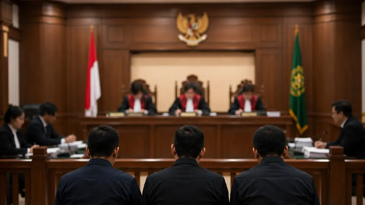 Ilustrasi persidangan: kasus asusila di Situbondo memasuki babak lanjutan. 