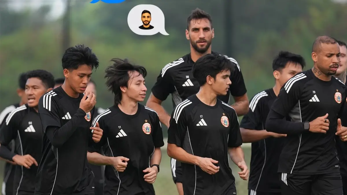 Sesi latihan Persija Jakarta. (Instagram/persija)