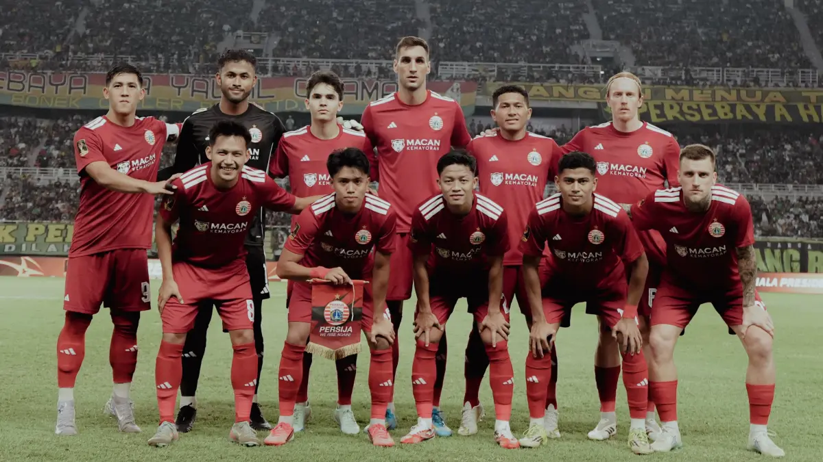 Squad Persija Jakarta saat menghadapi Persebaya di Piala Presiden 2026. (Instagram/persija)