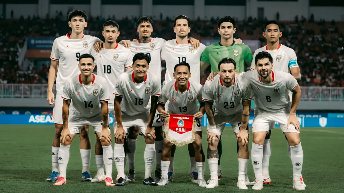Squad timnas Indonesia saat menghadapi Kamboja di AFF 2026. (instagram/rizkyridhoramadhani)