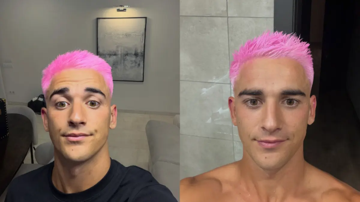 TEPATI JANJI : Gavi cat rambut jadi pink setelah Spanyol juara Piala Dunia 2026.(Instagram:@pablogavi)