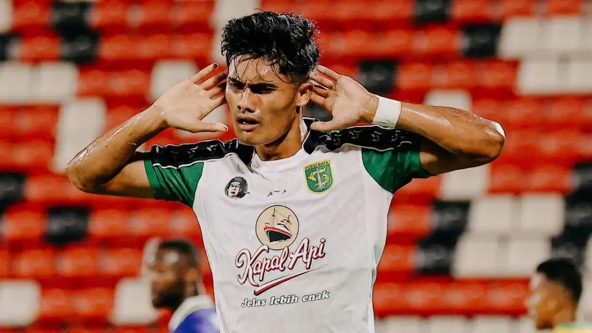 Selebrasi Ramadhan Sananta usai cetak gol ke gawang Persib Bandung di final Piala Presiden 2026. (Piala Presiden 2026)
