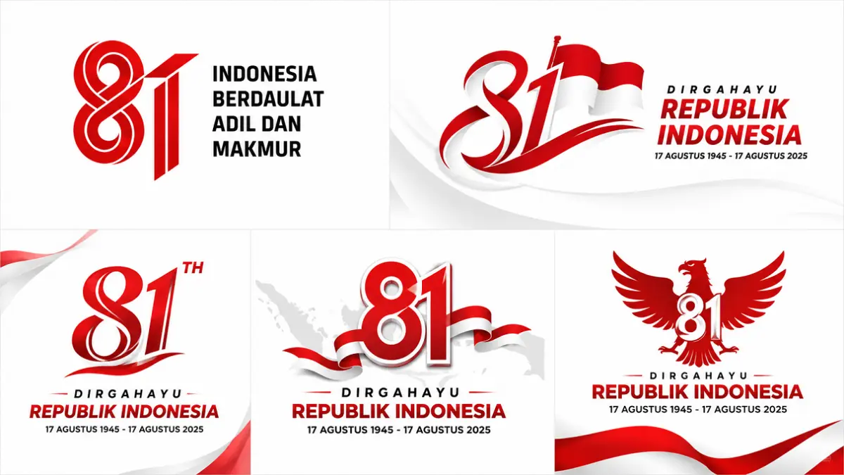Logo 81 HUT RI free download.