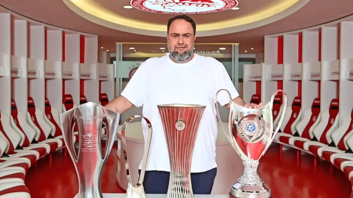 Pemilik Nottingham Forest, Evangelos Marinakis. (Instagram/olympiacossfp)
