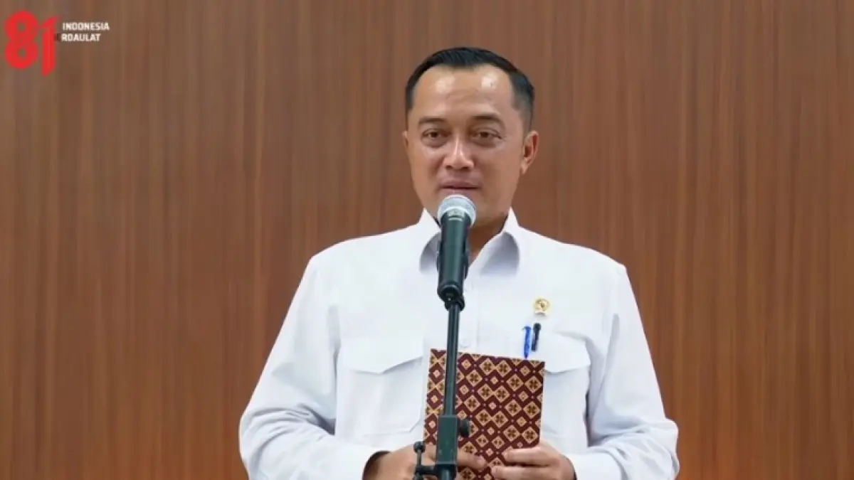TANGKAPAN LAYAR : Keterangan Pers Mensesneg Prasetyo Hadi antusiasme warga mengikuti upacara HUT ke-81 RI di Istana Merdeka sangat tinggi.(Youtube:@SekretariatPresiden)