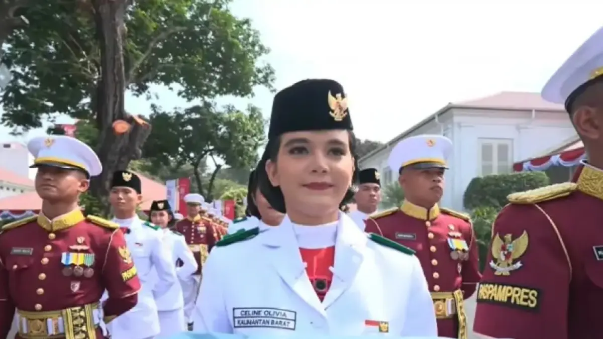 Celine Olivia. (YouTube/Sekretariat Presiden)