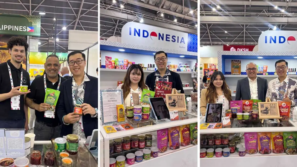 UMKM bidang kuliner asal Sumatera Utara, Quinn Kitchen, berhasil memperkenalkan kekayaan cita rasa Nusantara di panggung pameran Singapura. (Foto: BRI)