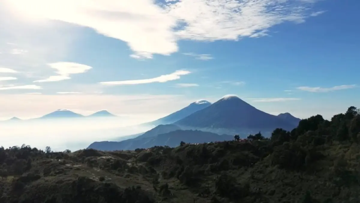 TANGKAPAN LAYAR : Sepasang pendaki diduga berbuat tak pantas di kawasan Gunung Prau Jawa Tengah.(Youtube:@@ariffbebek)