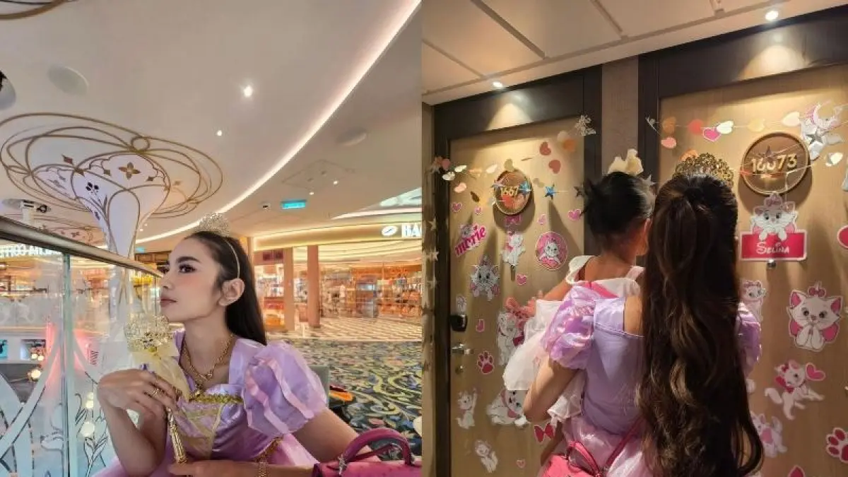 PENYANYI : Mahalini liburan di Disney Cruise penampilan princess jadi sorotan.(Instagram:@mahaliniraharja)