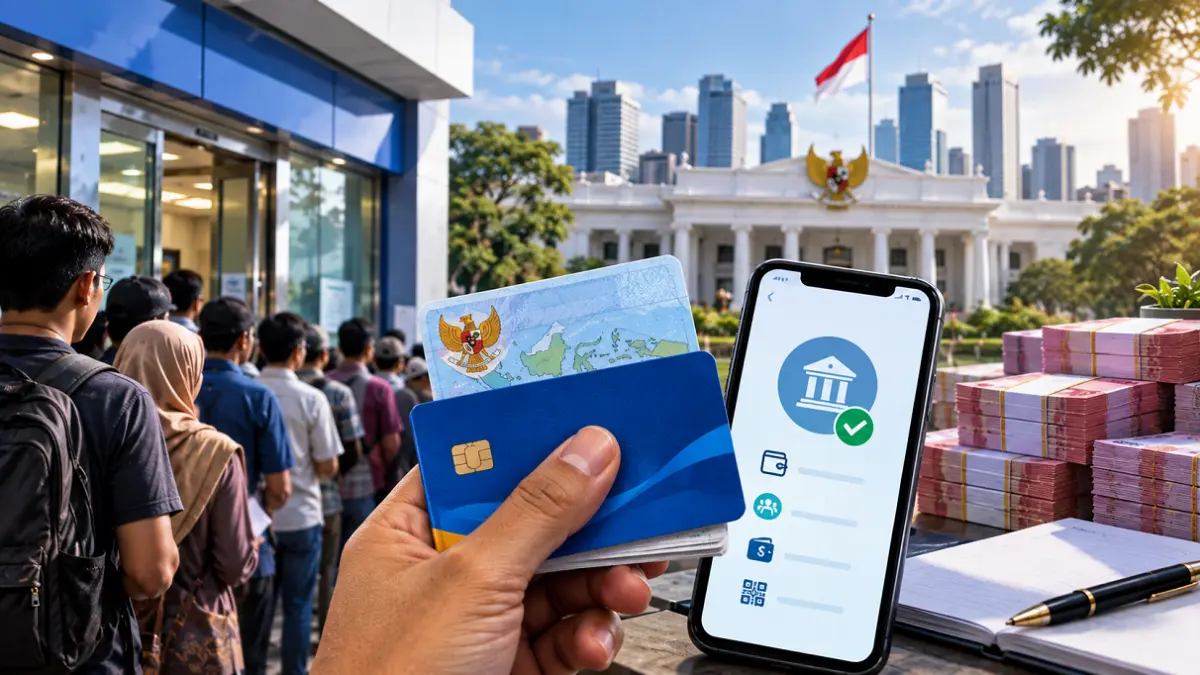 Ilustrasi pembuatan rekening bank. (Radar Situbondo)