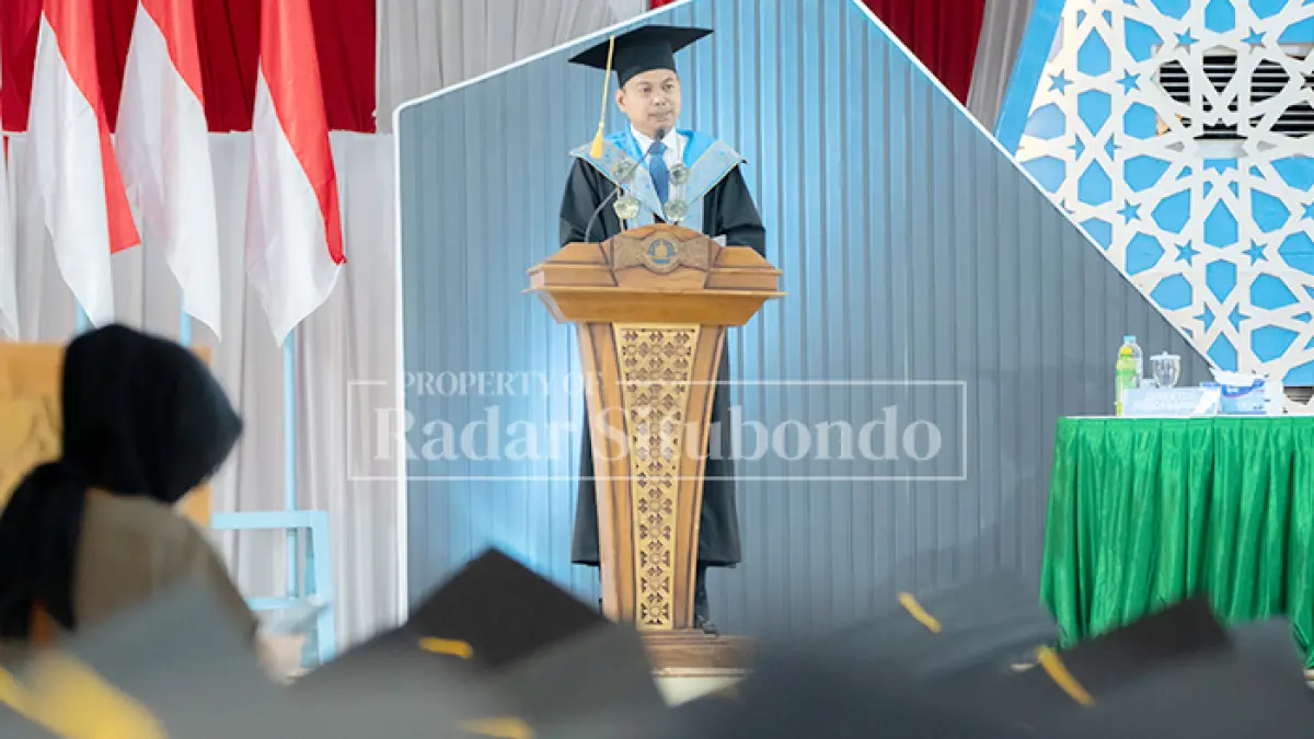 Rapat Terbuka Senat Wisuda XXXV Program Diploma, Sarjana, dan Magister Universitas Ibrahimy Sumberejo, Kecamatan Banyuputih, Situbondo, hari pertama resmi digelar Senin (21/9).