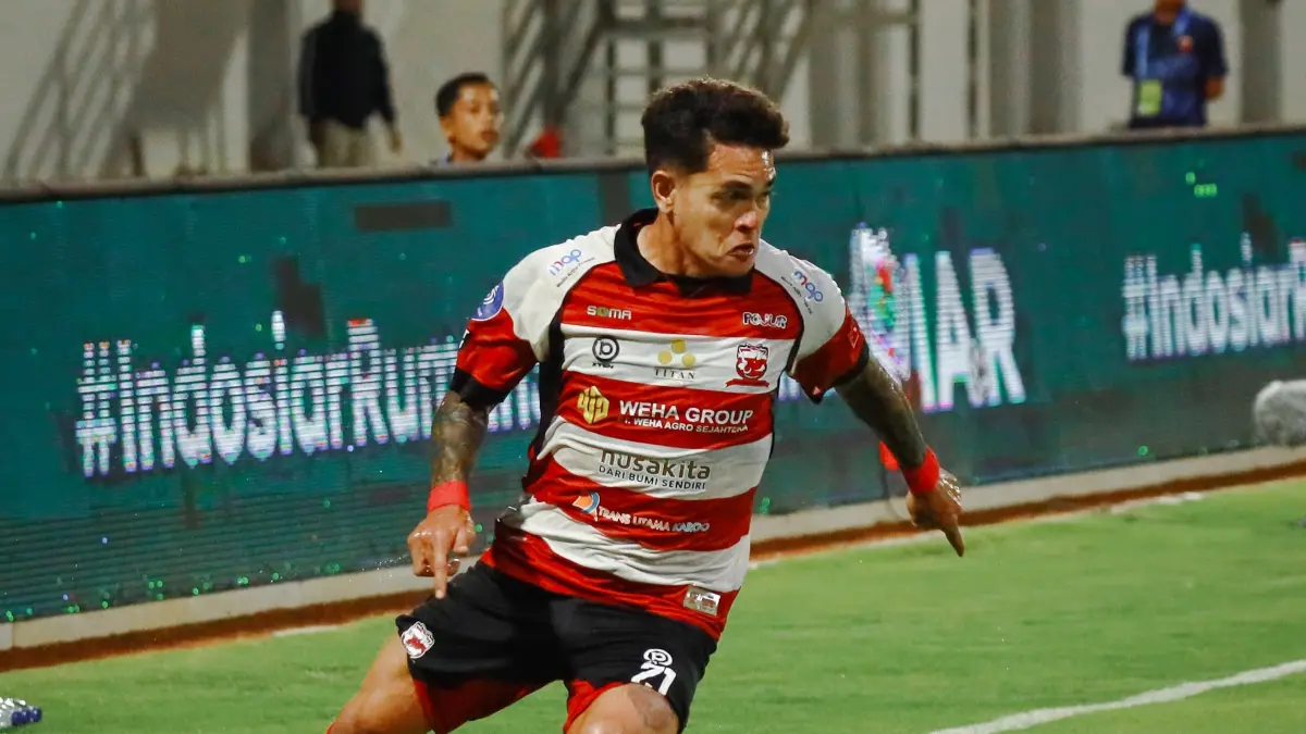 Pemain Madura United, Gali Freitas. (Instagram/maduraunited.fc)