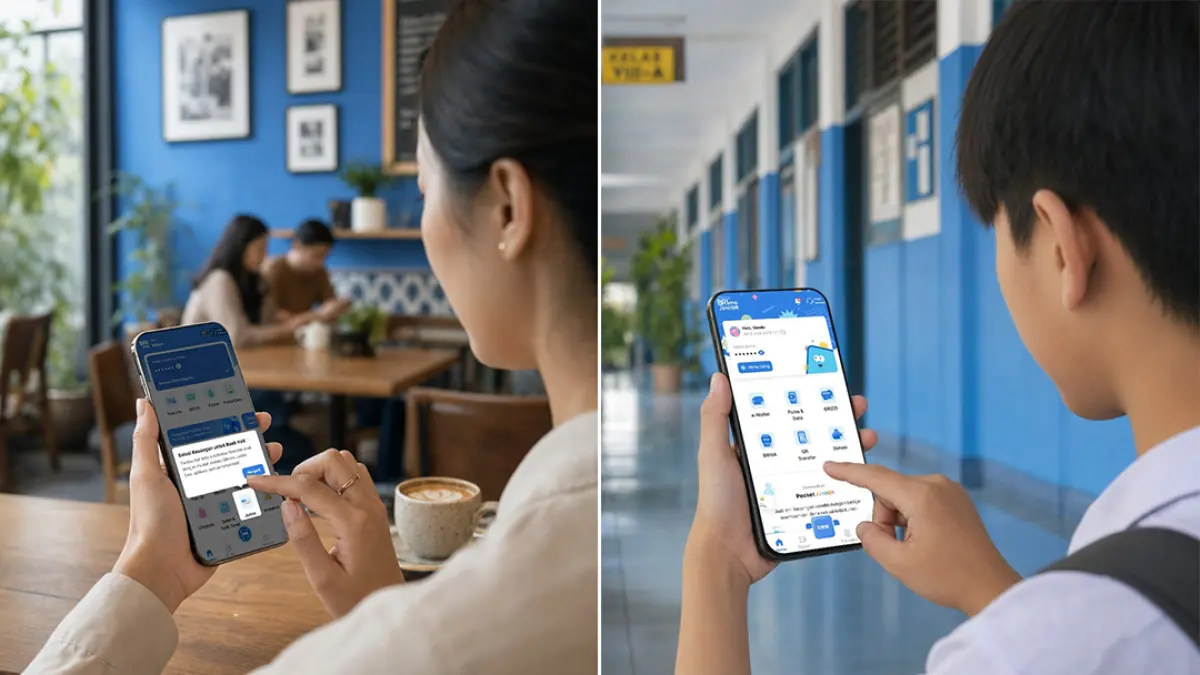 BRI menghadirkan BRImo Junior pada 21 September 2026, layanan mobile banking yang diperuntukkan bagi nasabah anak hingga usia 17 tahun. Kehadiran BRImo Junior menjadi bagian dari upaya BRI untuk mengenalkan layanan keuangan dan membangun kebiasaan mengelola keuangan sejak dini. (Foto: BRI)