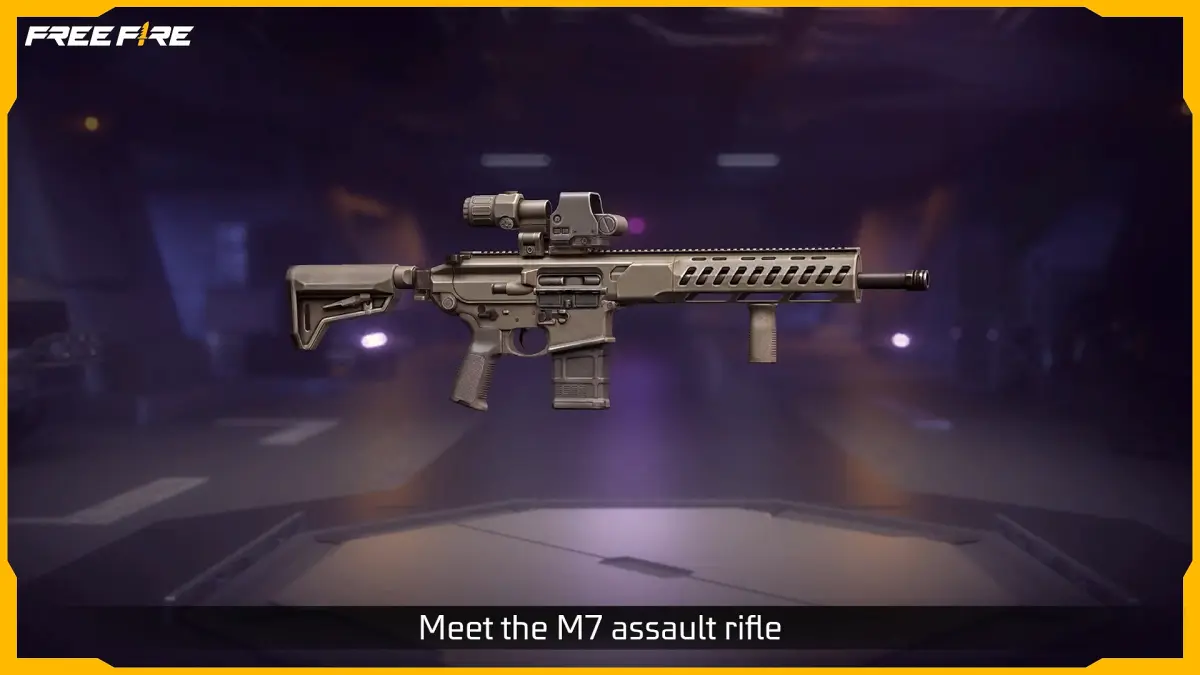 Senjata M7 Free Fire. (YouTube/Garena Free Fire Official)