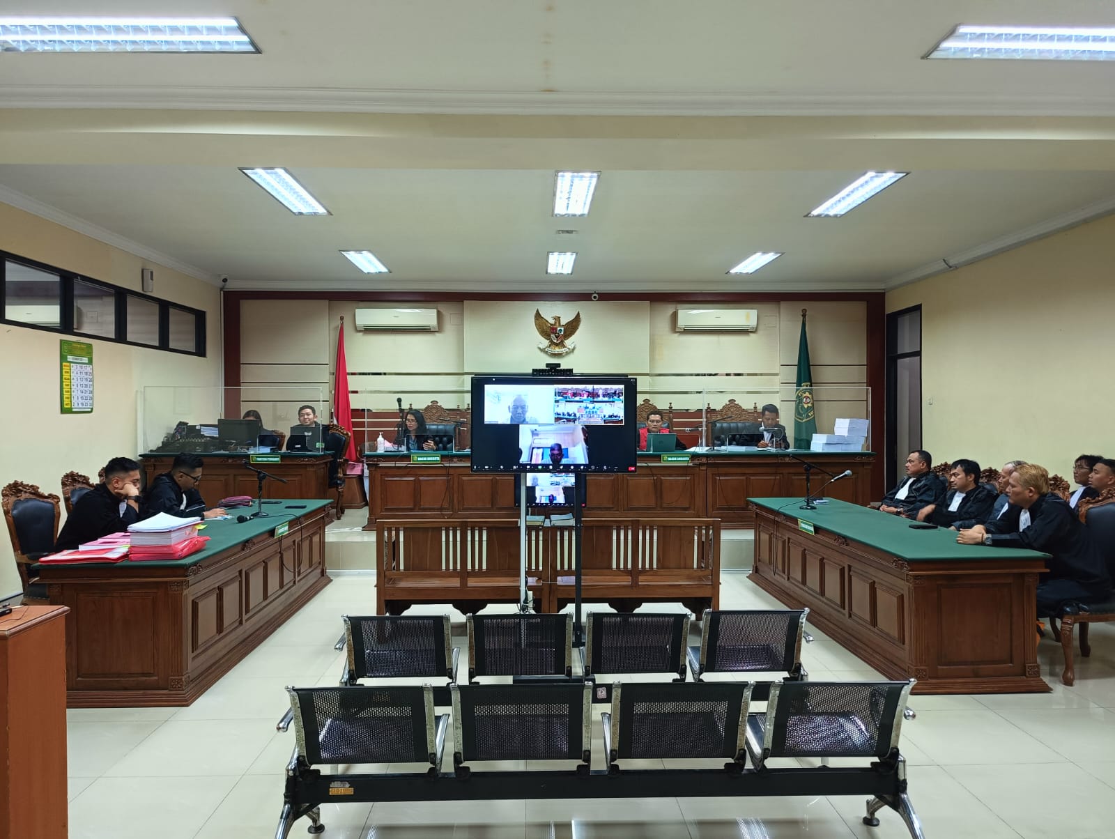 Sidang kasus korupsi pupuk bersubsidi dengan agenda vonis dari Majelis Hakim yang digelar di Pengadilan Tipikor Selasa (12/12)