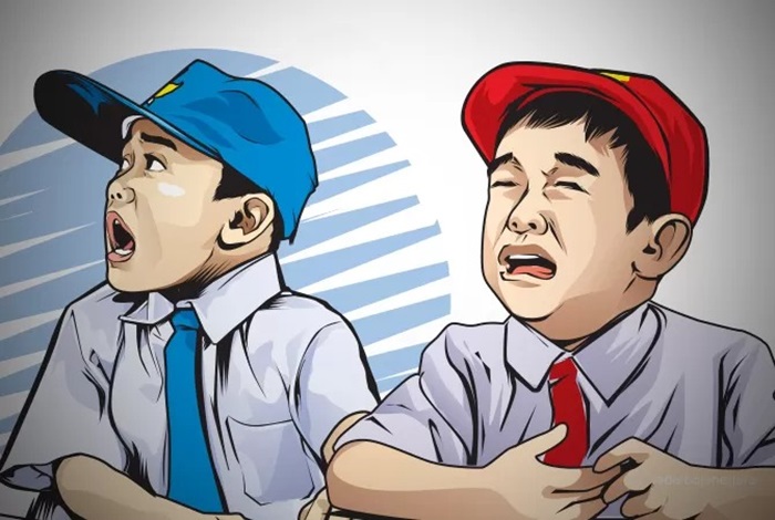 Ilustrasi anak sekolah.