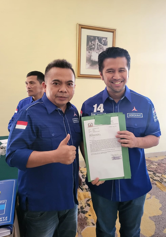 TELADAN: HM Syarif Hidayatullah ST MMT (Gus Sentot) menyampaikan aspirasi UMKM Tahu kepada Wakil Gubernur Jatim, Dr Emil Elestia Dardak, di Surabaya, Minggu (14/1).