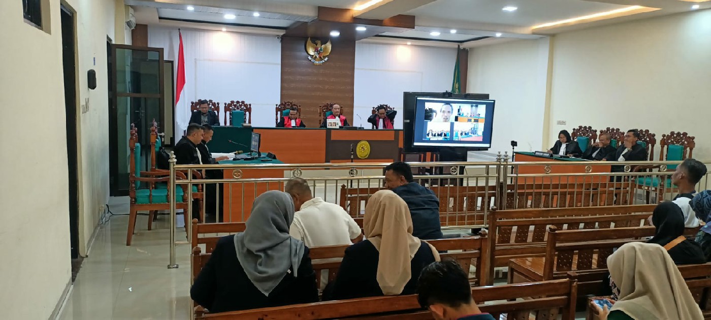 Sidang perkara pembunuhan yang dengan terdakwa M Hasan Safii di PN Jombang