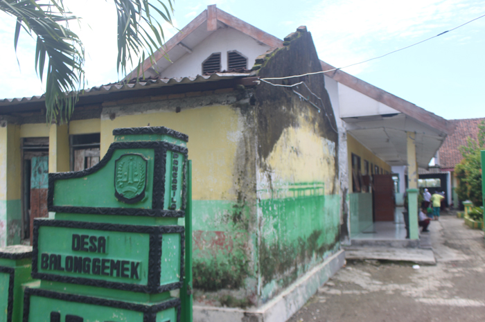 BAKAL DIBANGUN: Kondisi SDN Balonggemek 2 Kecamatan Megaluh yang bakal direhab, Senin (26/2).