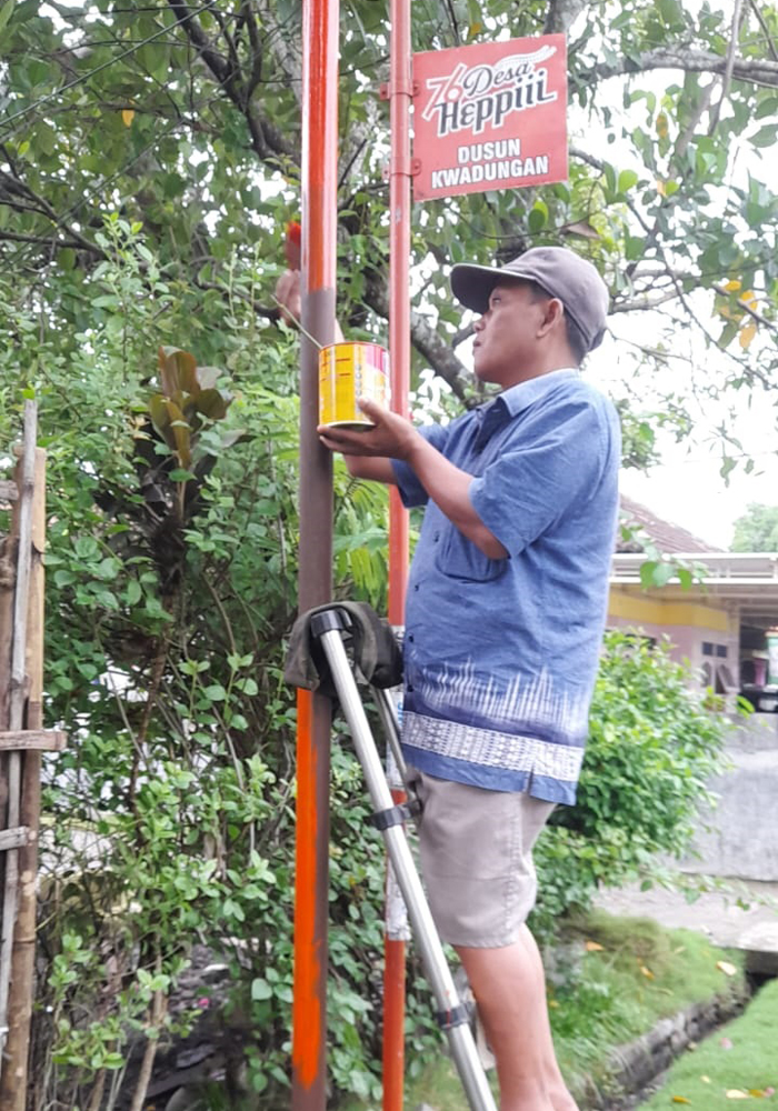 DICAT: Salah satu desa di Jombang jadi lokasi pemasangan PJU diinisiasi karang taruna (karta) Heppiii Community.