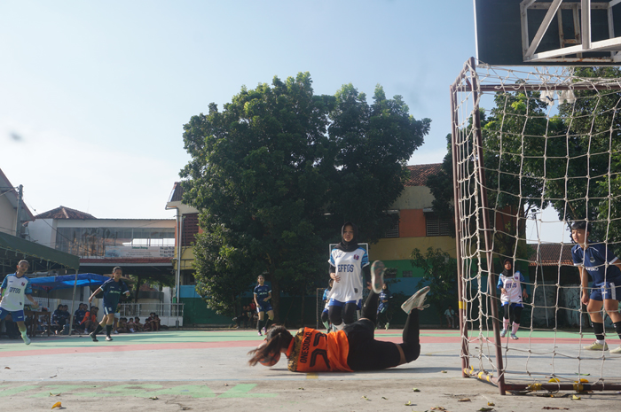 FASE KRUSIAL: Keseruan pertandingan turnamen Grida Futsal Competition 2024 Jombang memasuki pertandingan penentuan fase gugur.
