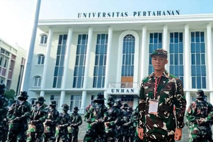 MEMBANGGAKAN: Rizky Dayroby salah satu siswa SMAN Kesamben, Jombang yang diterima di Universitas Pertahanan.