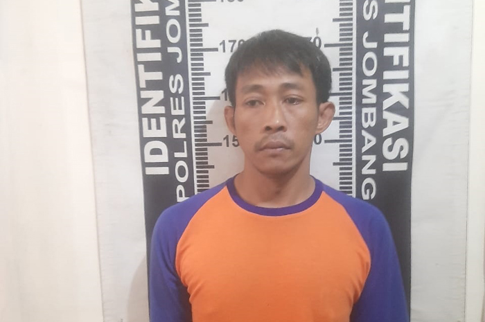 CURI EMAS: Eko Hadi Wibowo, 36, pria asal Desa/Kecamatan Ngoro, Jombang harus meringkuk di sel tahanan,