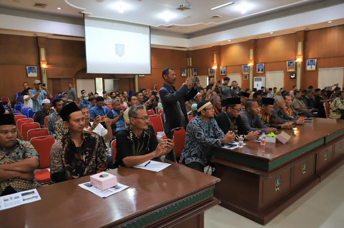 ANTUSIAS: Peserta peningkatan kapasitas lembaga pemberdayaan masyarakat desa/kelurahan di Jombang mengikuti kegiatan.