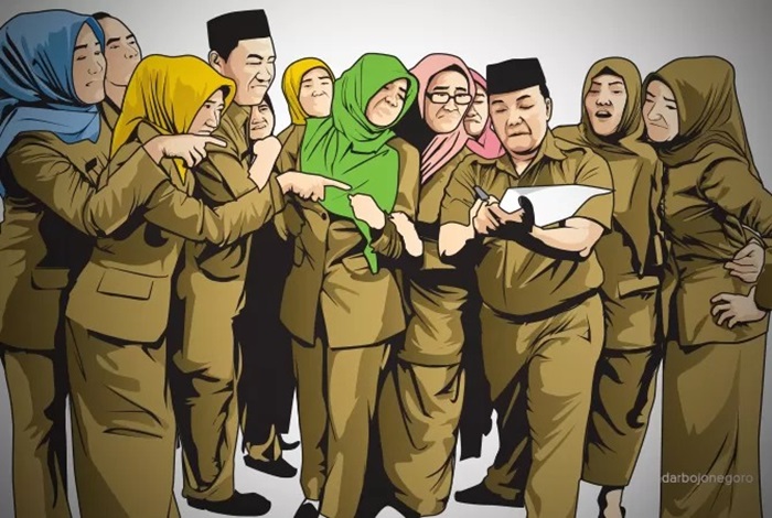 Ilustrasi guru honorer