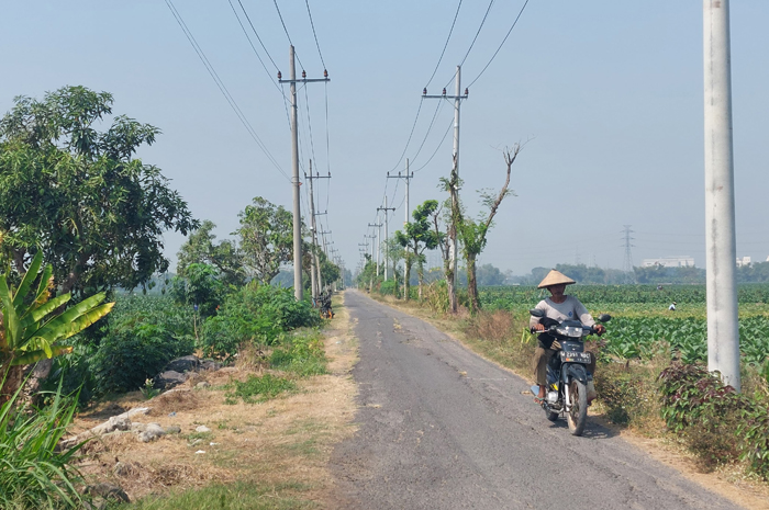 BELUM DIMULAI: Proyek perbaikan jalan di Jombang belum dimulai, meski tender sudah selesai.