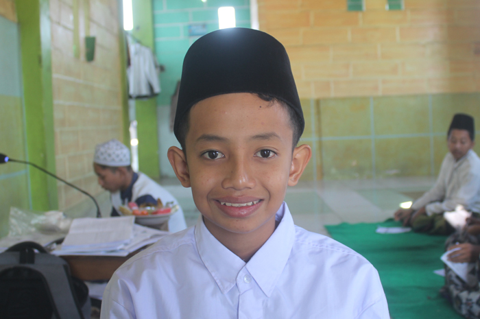 Muhammad Alamul Iman, santri PP Al Hikmah Nurul Quran, Bendungrejo, Jogoroto, Jombang.