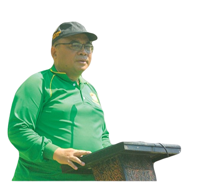 TELADAN: Ketua LDII Jatim KH M Amrodji Konawi dalam penutupan Kerja Bersama Bakti untuk Negeri di Ponpes Gadingmangu, Perak, Jombang.