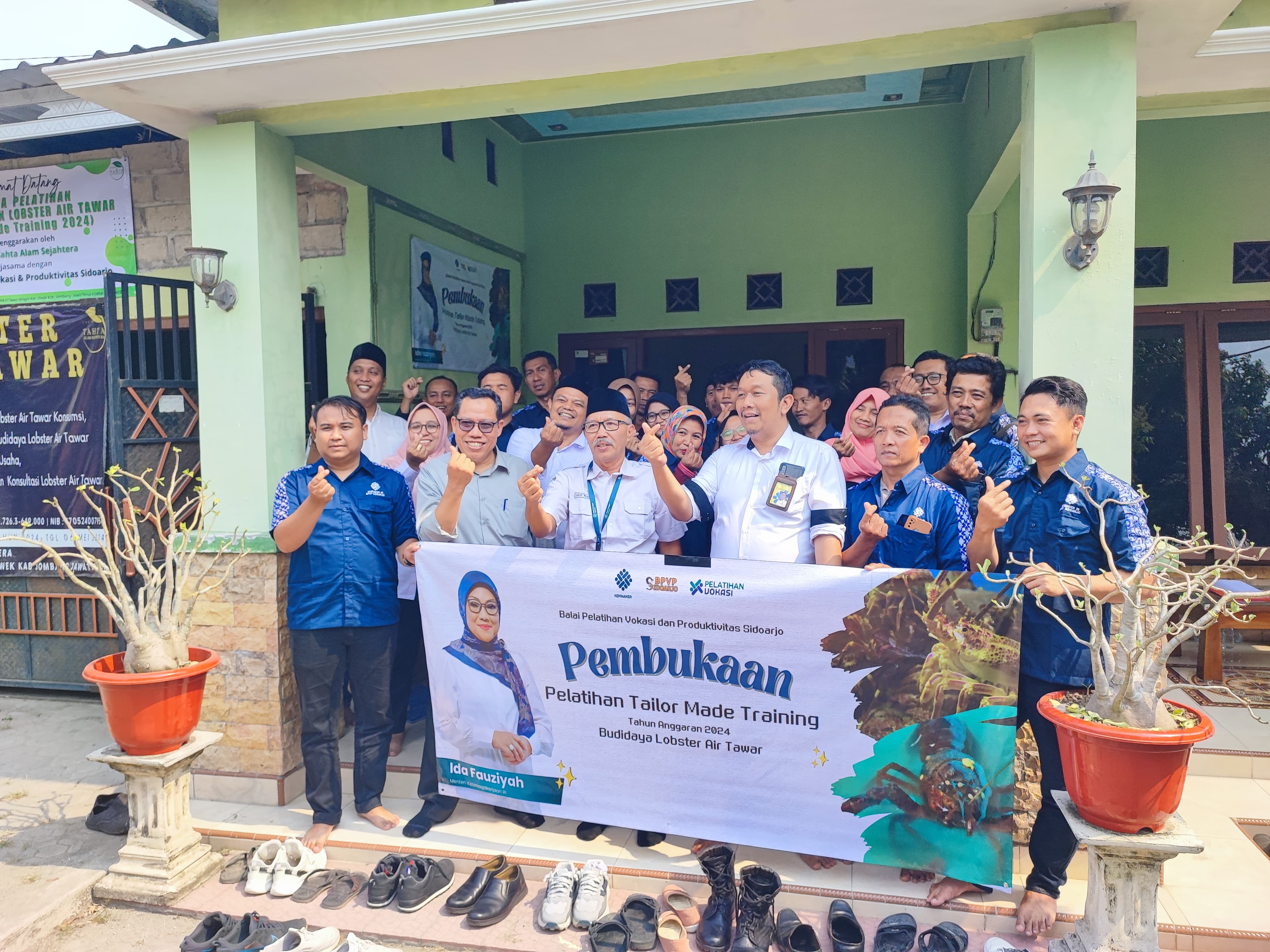 SINERGI: BPVP Sidoarjo melaksanakan kegiatan Tailor Made Training (TMT) di Yayasan Tahta Alam Sejahtera Desa Grogol, Kecamatan Diwek, Kabupaten Jombang.